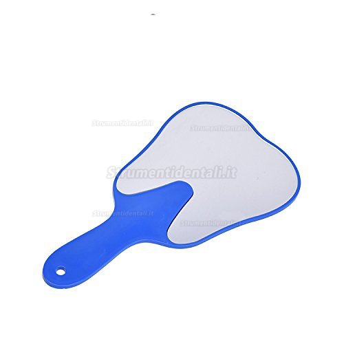 5 pz ufficio Molare tooth-shaped paziente Face specchi plastica decorazione diversi colori